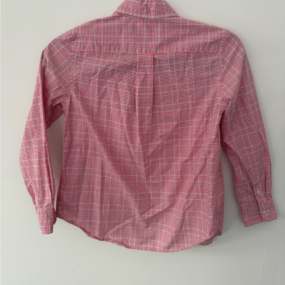 Ralph Lauren kids Red Plaid Button Down Shirt size small - Picture 6 of 6